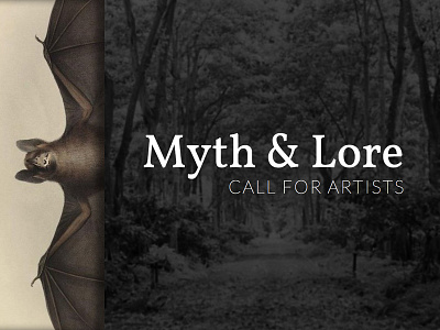 Myth & Lore — Call for artists landing page art art director contemporary art curator esoteric designs justin marazita landing page marazita myth ui web design website