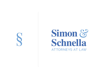 Simon & Schnella logo brand identity branding esoteric designs icon justin marazita lawyer logo logotype marazita
