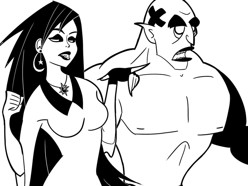 Villain and Henchman illustration villain henchman character design