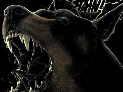 Stain! - Inner rage angry animal art clothing dobberman dog evil ipadpro rage realistic shirt sketchbook pro tee tee design