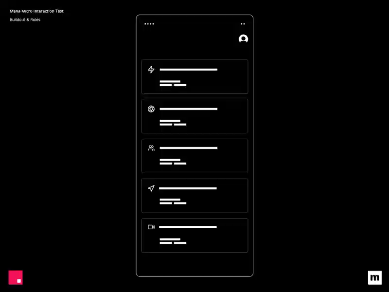 mana micro interactions pt. 1 animation app app design black and white ios micro animation minimal ui ux ux design wireframe