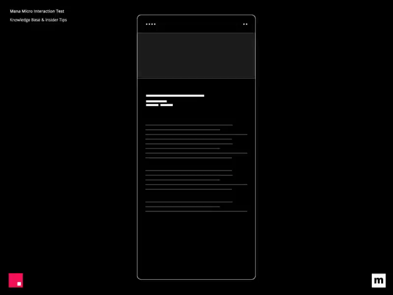 mana micro interactions pt. 3 animation app app design black and white ios micro animation minimal ui ux ux design wireframe