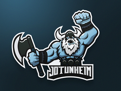 Jotunheim eSports Logo branding esports frost gaming giant jotun mascot norse