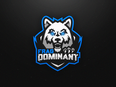 Frag Dominant branding claw esports esports logo gaming gaming logo mascot mascot logo sports wolf