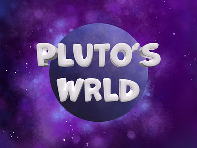 Plutos WLRD Logo branding design graphic design illustration logo
