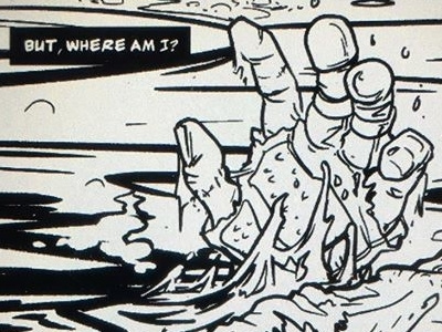 Upcoming Frankenstein's Monster in Space comic panel