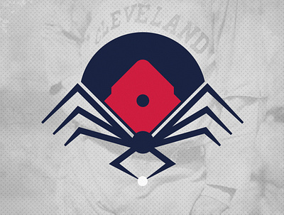 Cleveland Spiders Secondary Logo baseball branding cleveland cleveland indians design illustration logo sports