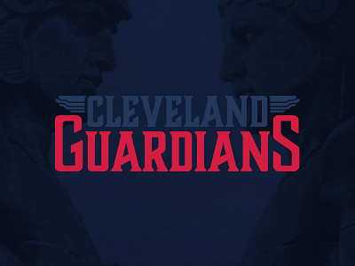 Cleveland Guardians Wordmark baseball branding cleveland cleveland indians design identity illustration logo mlb rebrand sports typogaphy wordmark wordmark logo