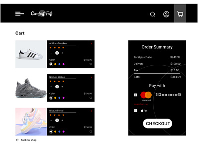 Foot wear | Order | Website branding design ui ux