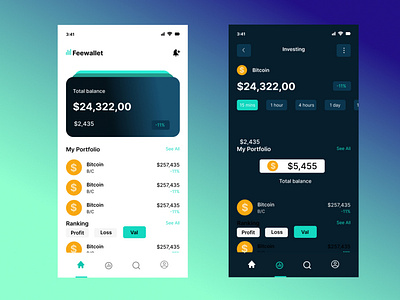 Investment platform design | Mobile app