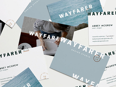 Wayfarer Design Studio Business Cards branding business card print