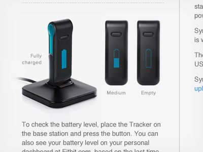 Battery Levels 2 battery displays fitbit icons oled white