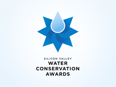 Silicon Valley Water Conservation Awards logo blue drop logo water