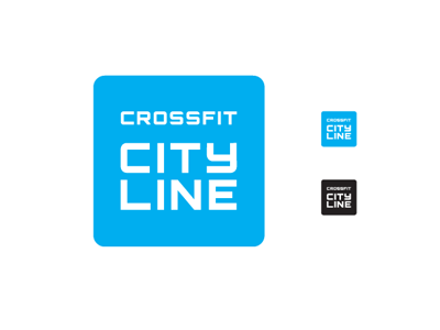 CrossFit City Line Logo 1 crossfit crossfit city line cyan gym logo