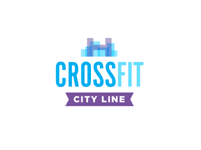 CrossFit City Line Logo 3 crossfit crossfit city line cyan gym logo purple