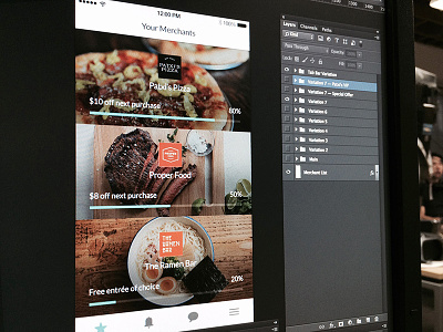 Thanx App 3.0 Merchants screen app ios iphone loyalty merchants mobile restaurants rewards thanx