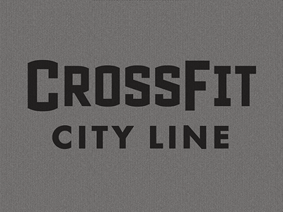 Crossfit City Line Logotype crossfit crossfit city line gray gym logo logotype t shirt texture