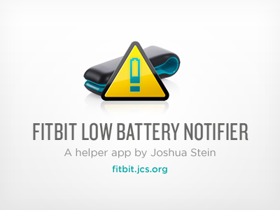 Low Battery Notifier app fitbit fitbit low battery notifier icon logo