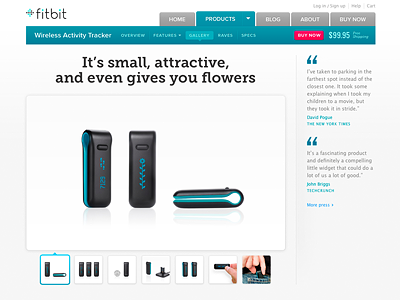 Product Page 3 Gallery fitbit landing page product page