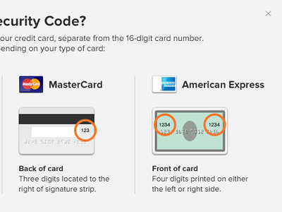 CSC 2 cart credit card csc cvv cvv1 modal security shopping ui