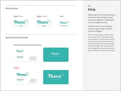 Brand Book: Logo Sizing