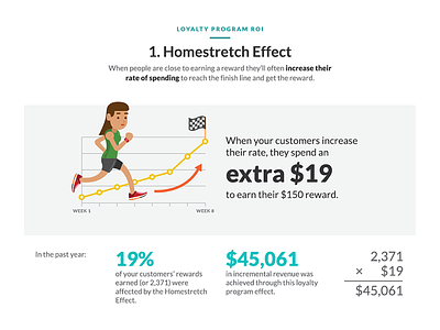 Homestretch Effect data vis data visualization loyalty metrics rewards thanx