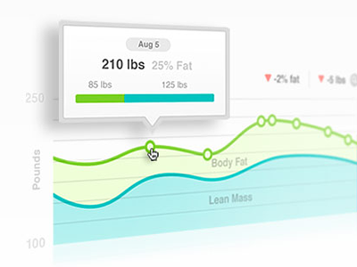 Aria Weight Graphs charts data vis fitbit graphs