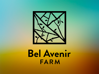 Bel Avenir logo WIP farm logo silhouette