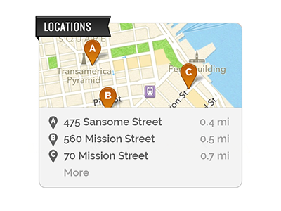Locations app ios maps mobile ui