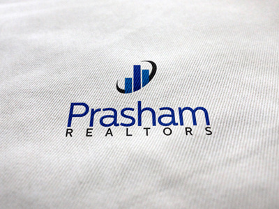 Logo Design for Prasham Realtors branding carvingdezine corporate identity estate graphic design housing logo design mumbai print real realtors stationary