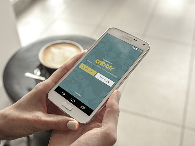 Cribblr App Home android carvingdezine gui mobile ui design ux design
