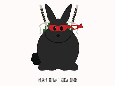 Teenage Mutant Ninja Bunny animal bunny film funny illustration rabbit teenage mutant ninja turtles tmnt