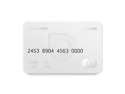 OMONEY Virtual card app branding design logo minimal ui