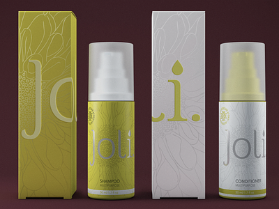 Joli bottle design branding conditioner cosmetics logo shampoo pack packaging shampoo shampoo design
