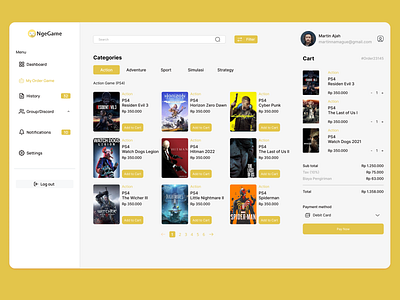 UI Website Point of Sale payment point of sale ui website yellow
