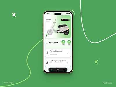 Ola electric home page (redesign)