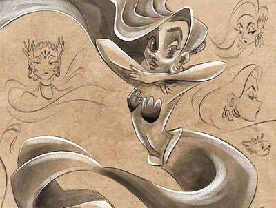 Mermay | Sketch cartoon challenge character character design girl illustration kids mermaid mermay