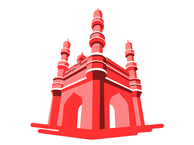 Charminar ancient art charminar design graphics hyderabad illustration india indian monument telangana