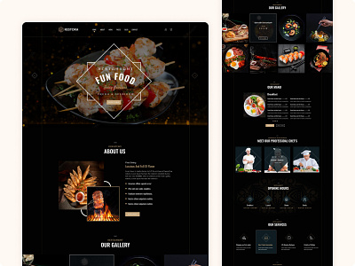 Restora - Food & Resturant Web Design