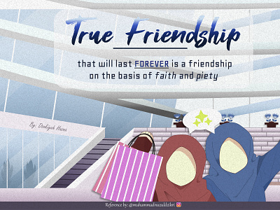 True Friendship graphic design