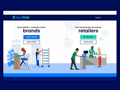 LeafLink website redesign