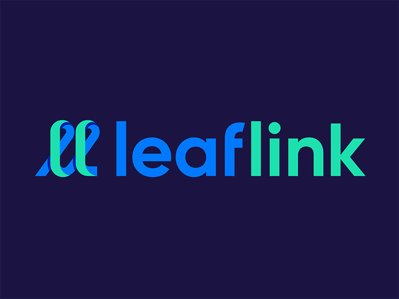 Leaflink logo redesign branding cannabis cannabis logo design fintech identity design l logo logo logo design monogram monogram letter mark monogram logo saas tech company tech design tech logo typography