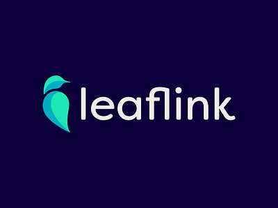 Abandoned logo for LeafLink bird bird logo branding cannabis cannabis logo design fintech flat icon lettering logo saas type typography vector
