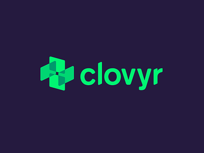 Clovyr abandoned logo block chain blockchain branding crypto design fintech identity identity design logo logo design typography