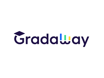 Gradaway Logo Design app logo branding design fintech flat identity design logo typography vector