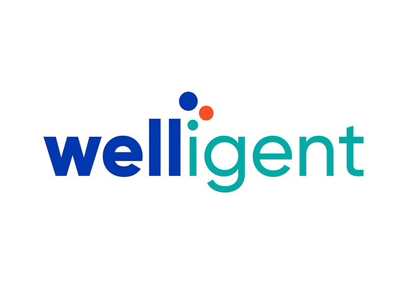 Welligent logo refresh behavioral health branding design ehr app healthtech identity identity redesign identity refresh logo logo design logo redesign logotype vector wordmark