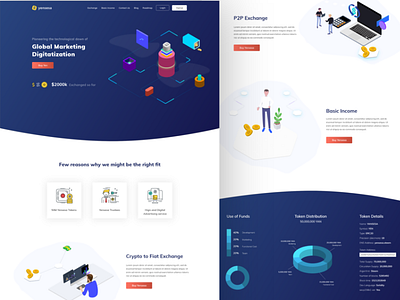 Yensesa - Landing Page crypto experince design landing page website design