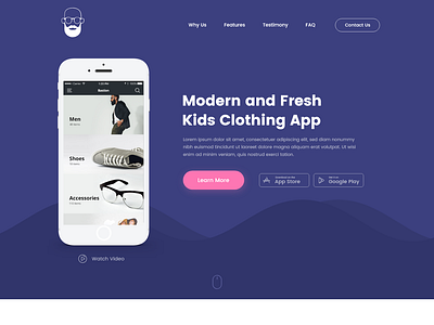 Daily UI Challenge #003 - Landing Page