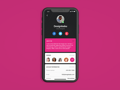 Daily UI Challenge #006 - User Profile