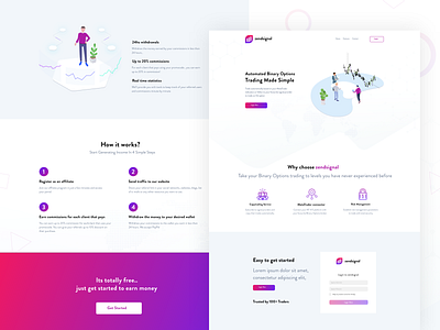 Landing Page - Zend Signal app branding design experince design interface landing landing page minimal minimalism ui ui design user experience user interface ux ux ui ux design uxdesign vector web website design